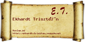 Ekhardt Trisztán névjegykártya